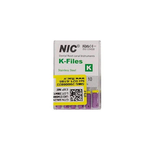 فایل دستی 31 میل NIC – Stainless steel K file